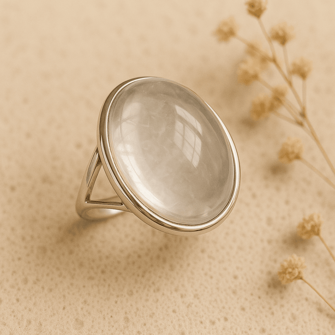 Pierścionek Czyste Światło z kryształu klarownego