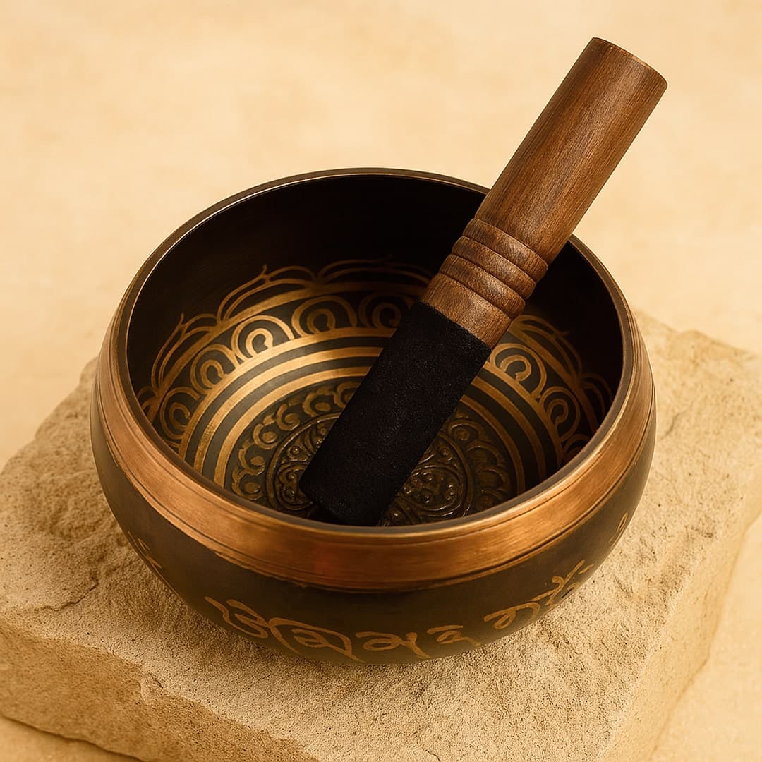 Śpiewająca misa tybetańska z Nepalu, ręcznie wykonana