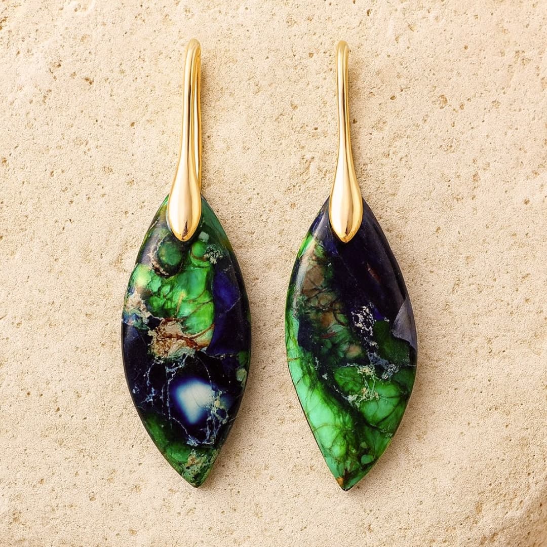 Kolczyki Rhéa z jaspisu