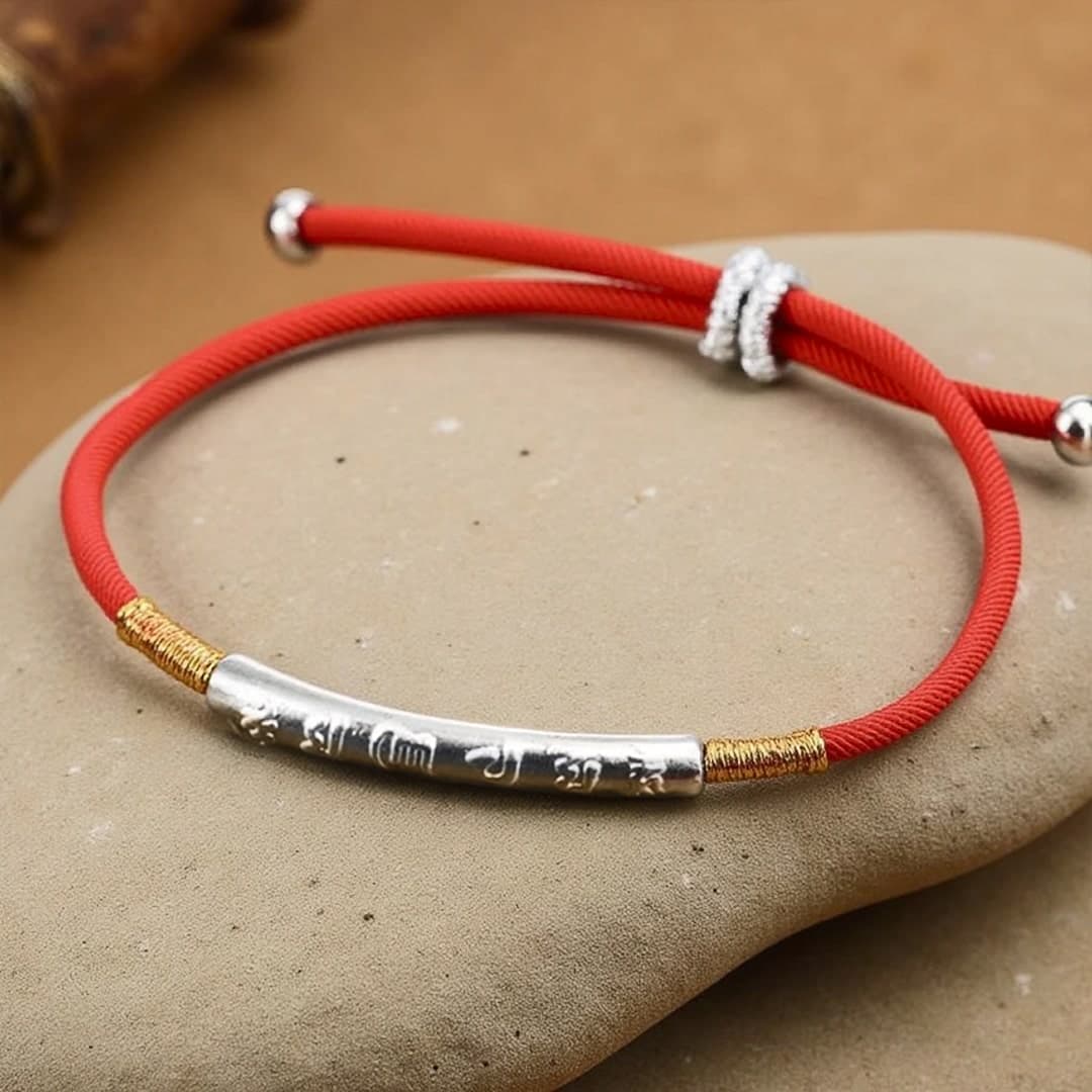 Święta bransoletka buddyjska - mantra przynosząca szczęście