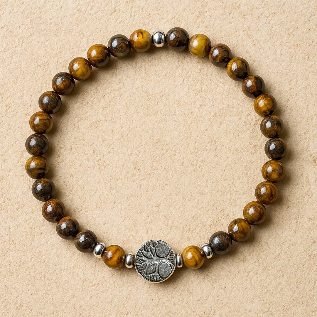 Bransoletka Zaufanie i Bezpieczeństwo z tygrysiego oka
