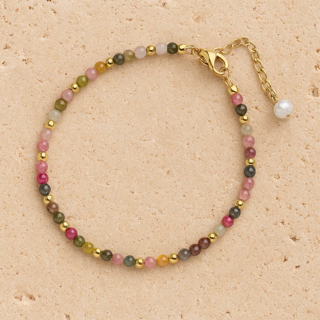 Elegancka bransoletka z delikatnych kamieni naturalnych