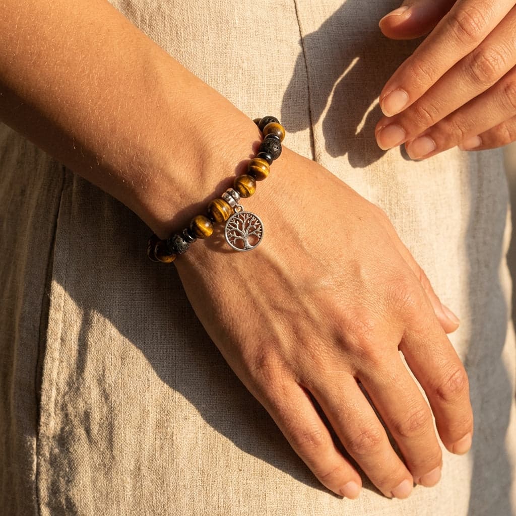 Bransoletka z pirytu Tarcza Dobrobytu