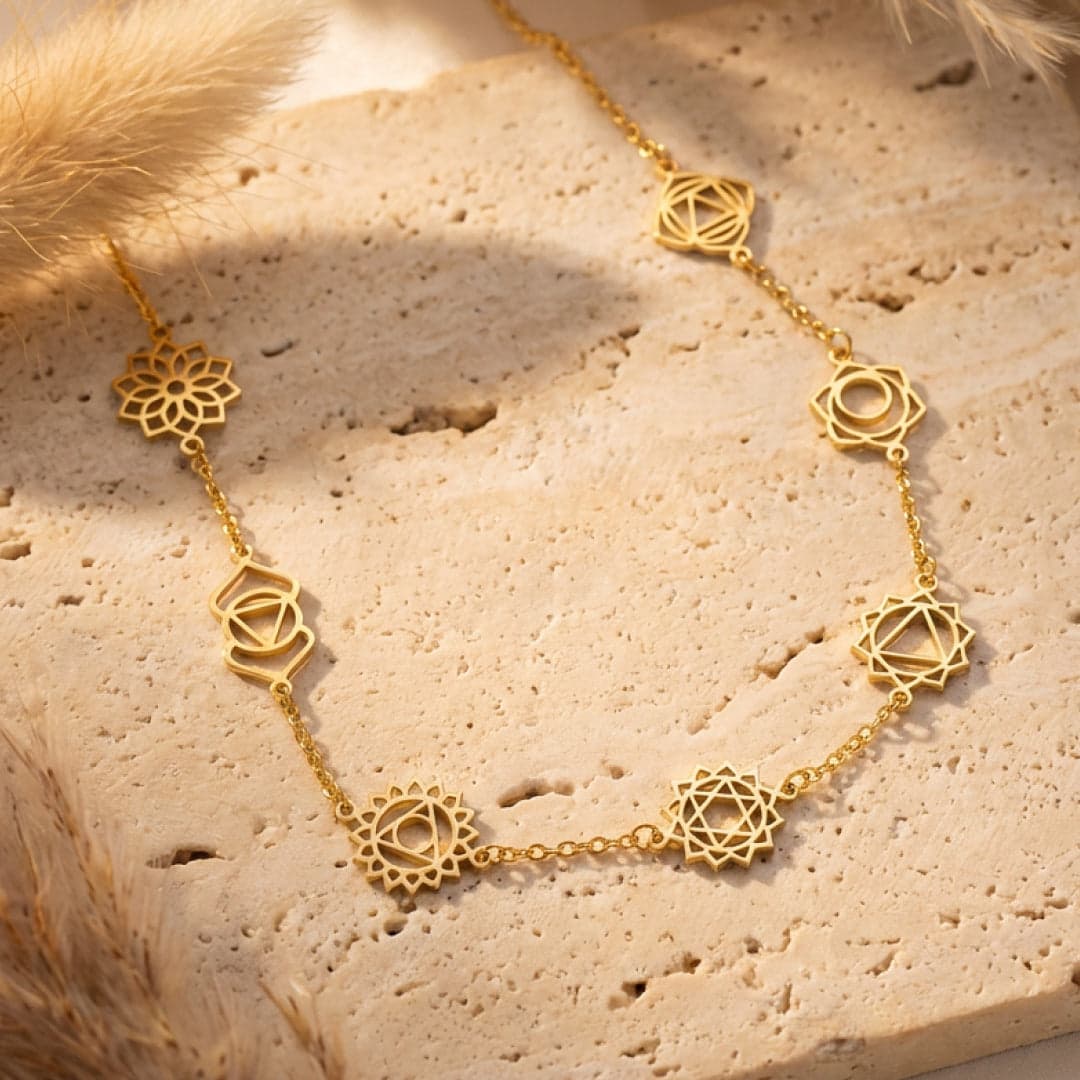 Naszyjnik z 7 czakr - Mistyczne symbole