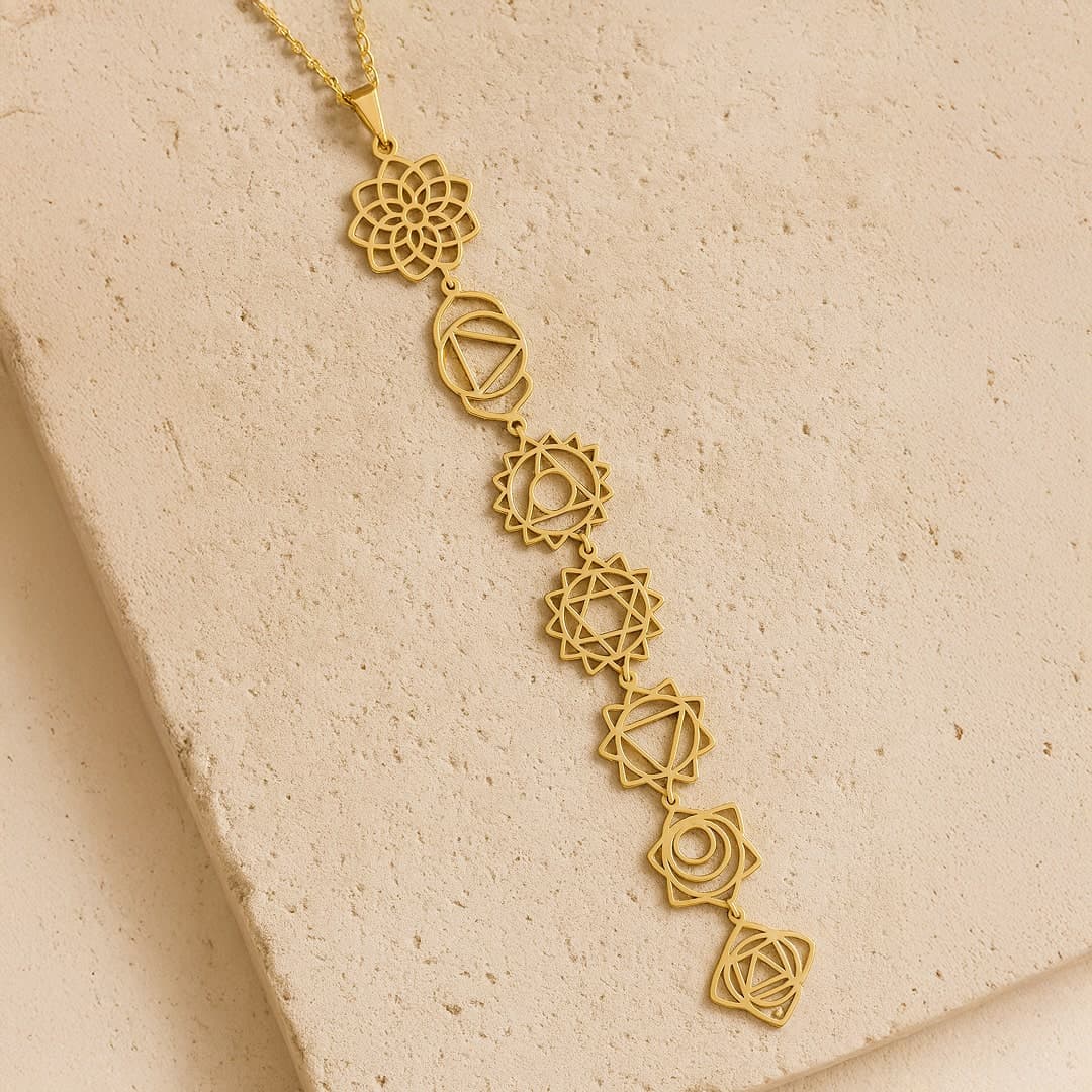 Naszyjnik 7 czakr – Święte symbole