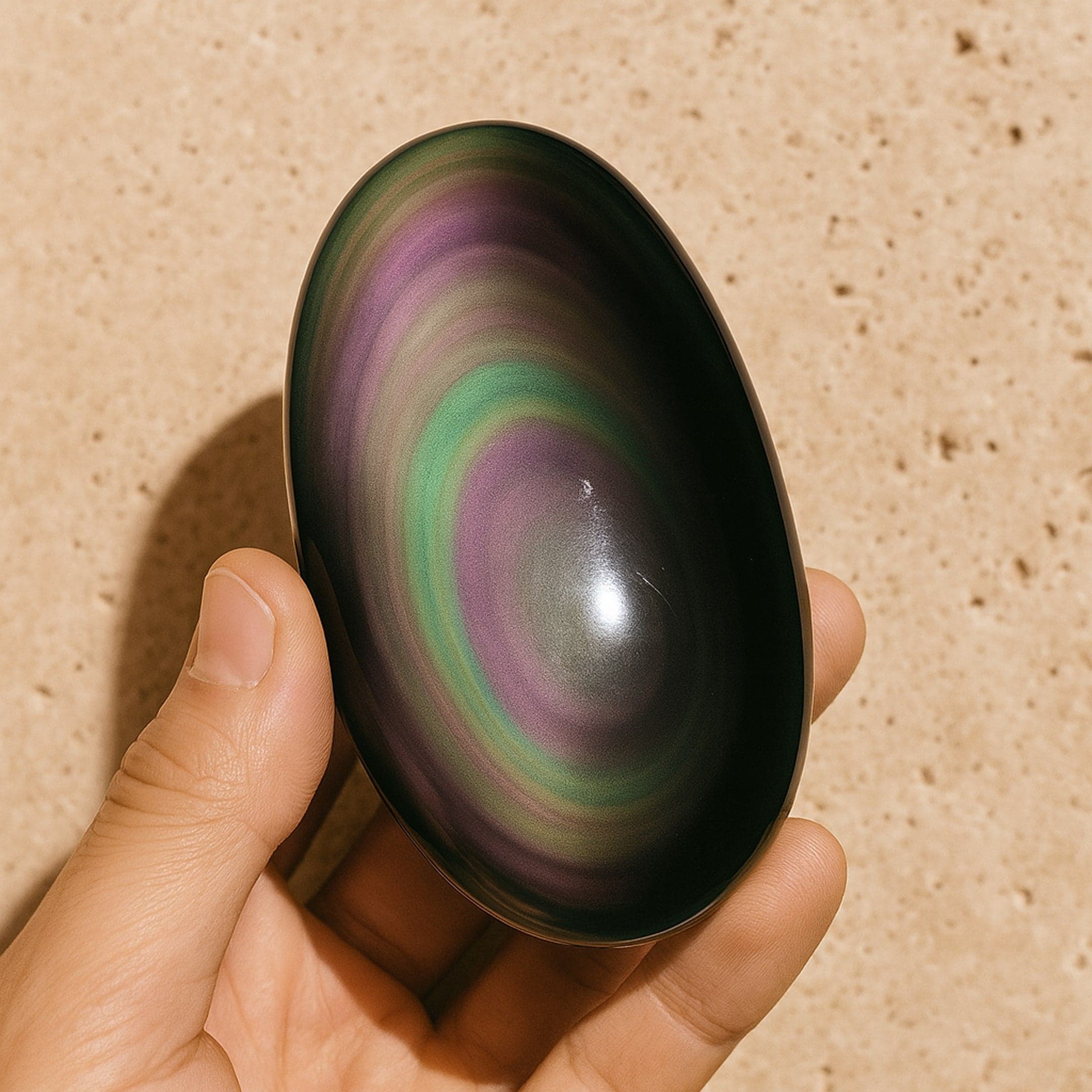 Kamyczek obsydianowy Oko Niebiańskie - Tarcza ochronna