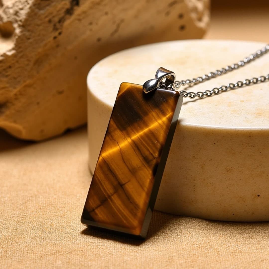 Wisiorek Elegancja i Potęga z naturalnego kamienia