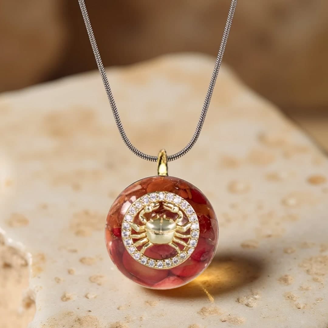 Wisiorek z orgonitu Znak Zodiaku z naturalnego kamienia