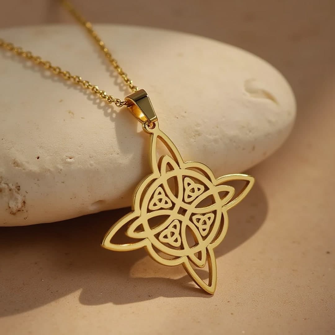 Wisiorek Wieczna Ochrona z węzłem wiedźmy