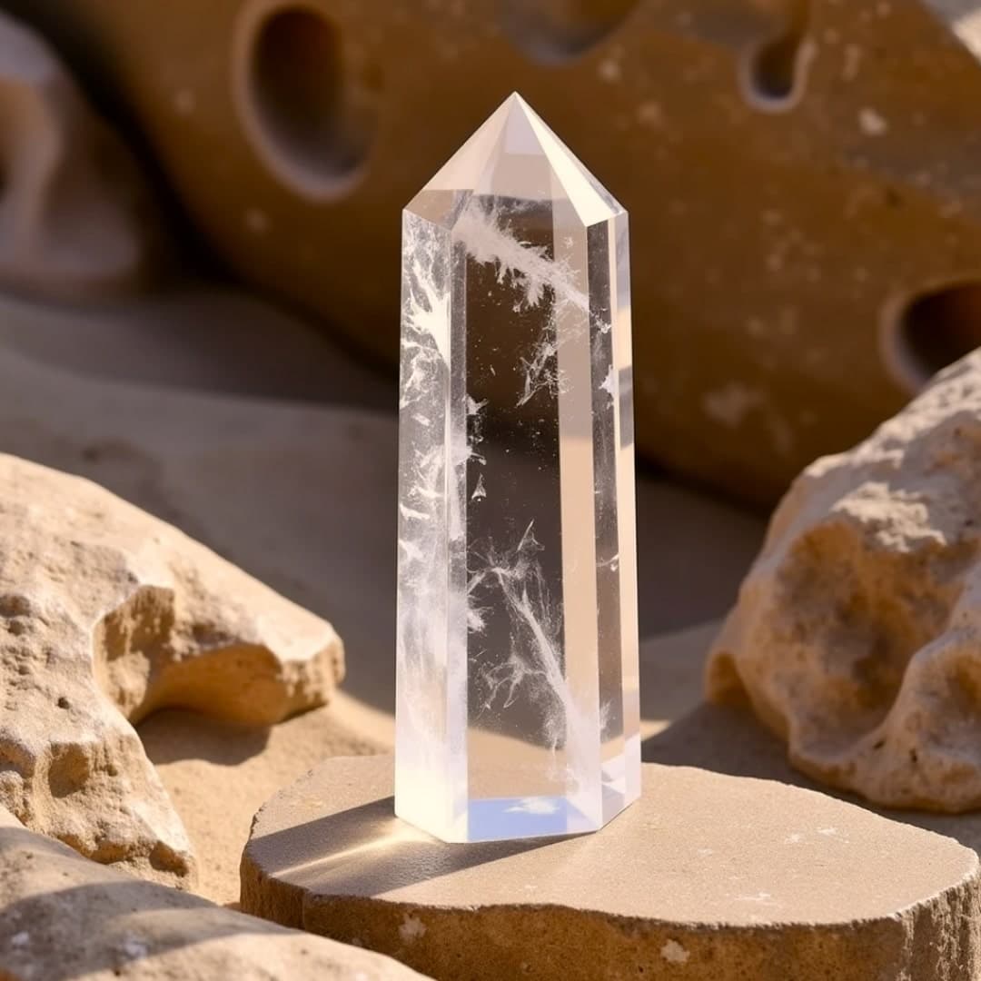 Punkt oczyszczający z kwarcu krystalicznego