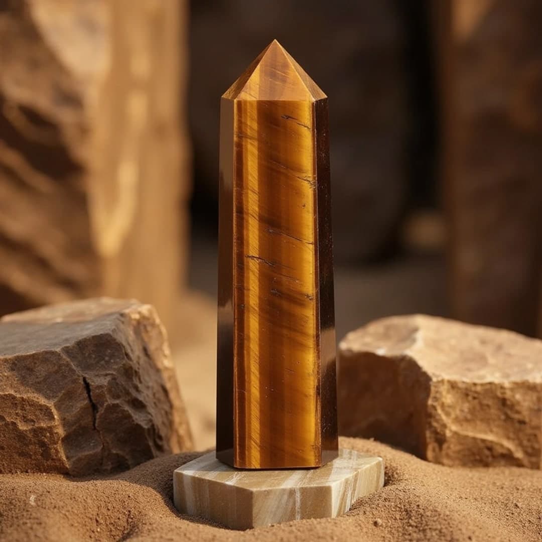 Końcówka ochronna z tygrysiego oka