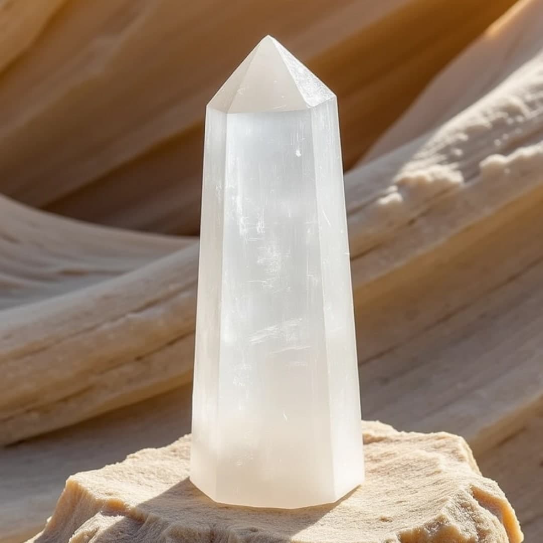 Igła spokoju z selenitu