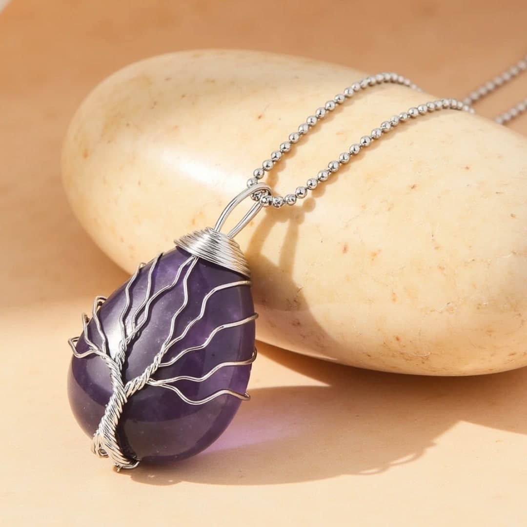 Wisiorek Drzewo Uzdrowienia z kamienia naturalnego